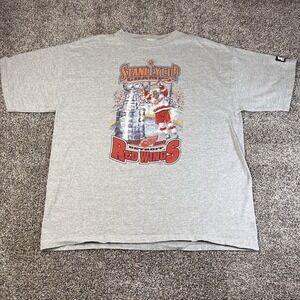Vintage Starter Men Size XL Detroit Red Wings Stanley Cup 1998 Champions T Shirt